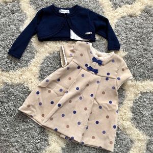 MayOral Dress & Cardigan Set